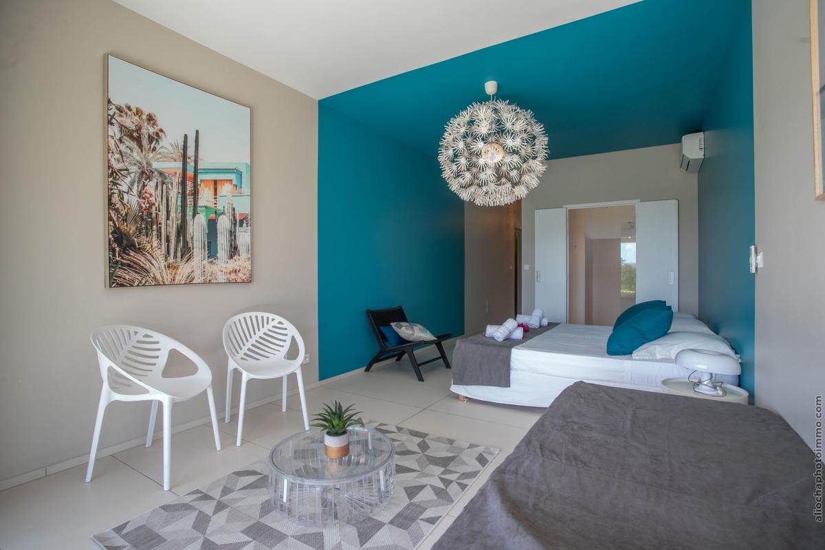 Location_Villa_Les_Trois_Ilets_Martinique_chambre bleue 3 bis